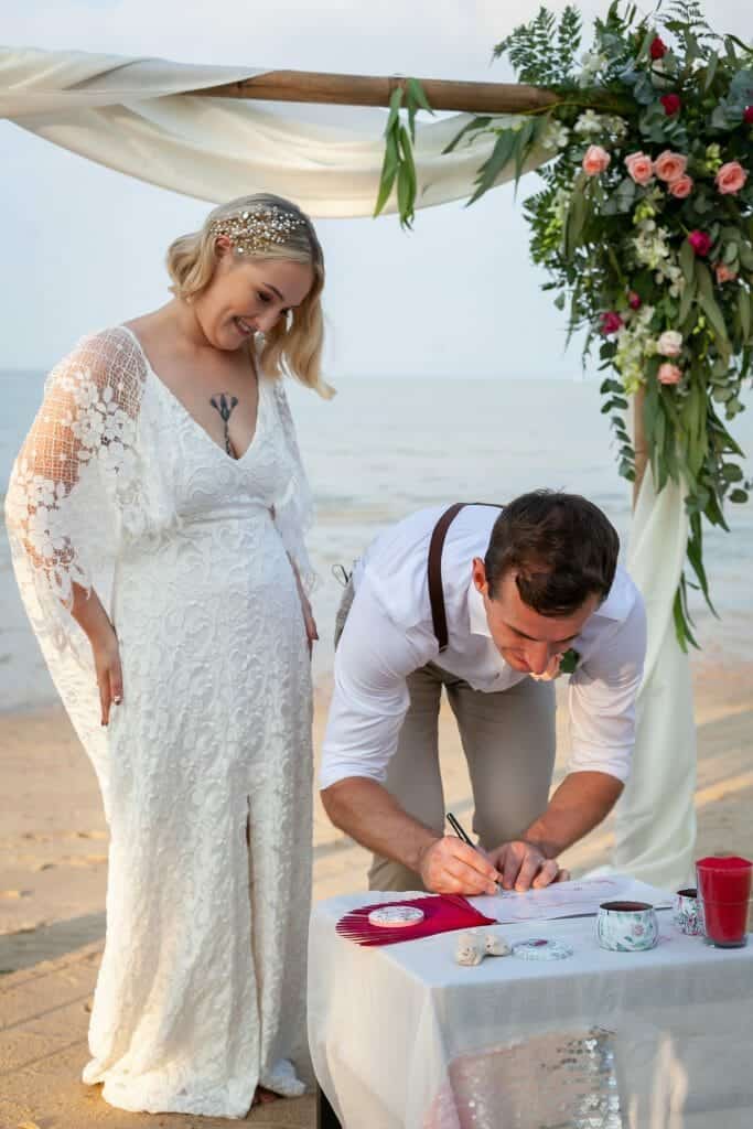 Beach Wedding Photographs - Coconut Island Resort Phuket 57